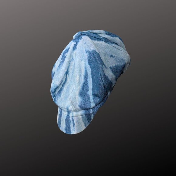 FREE SHIPPING!! One of a Kind Hand Reverse Dyed 8 Panel Newsboy Hat - Picture 5 of 5